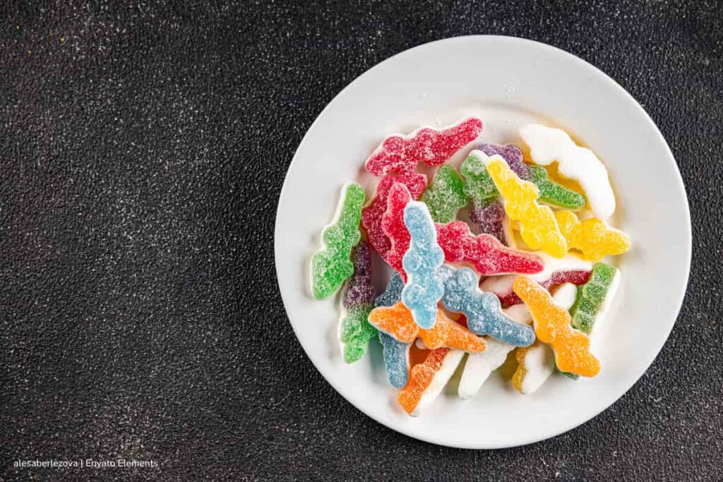 colorantes artificiales, gomitas endulzadas y con colorantes, Más Estilo de Vida